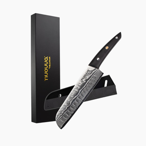 67-Layer Japanese Steel Damascus Style Santoku Knife with Rosewood Handle – 7 Inch