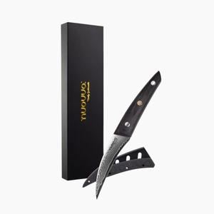 67-Layer Japanese Steel Damascus Style Paring Knife with Rosewood Handle – 3.5 inch