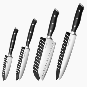 Ultra-Sharp High Carbon Stainless Steel Kitchen Knife Set with Ergonomic Handles, 4pcs