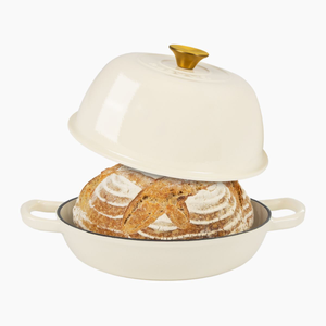 Enamelled Cast Iron Dutch Oven Bread Pot, 26cm (5.6L) - Cream