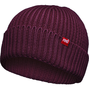 Red Unisex Flow Organic Cotton Beanie - One Size / Rich Burgundy