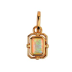 October/Opal Birthstone Charm