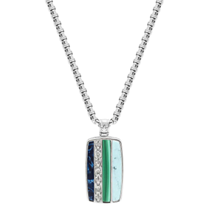 Trinity Pendant Necklace In Silver (26")