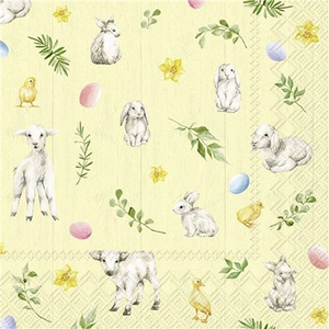 IHR - Lammy & Friends Cocktail Napkins Set 25x25cm 20pce