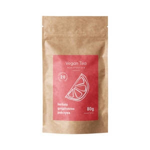 Vegan Tea - napar ziołowo-owocowy sypany Grejpfruitowa Pokrzywa opakowanie uzupełniające 70 g