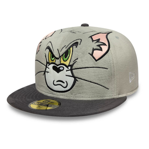 Tom & Jerry Warner Brothers Face Grey 59FIFTY Fitted Cap