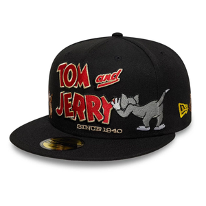 Tom & Jerry Warner Brothers 85th Anniversary Black 59FIFTY Fitted Cap