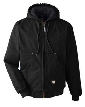 Berne Men's Highland Washed Cotton Duck Hooded Jac