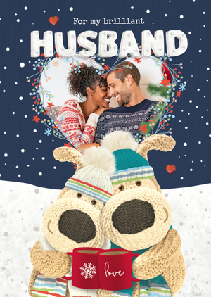 Boofle For My Brilliant Husband Photo Upload Card