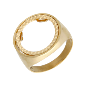 Pre-Owned 9ct Yellow Gold 1/10 Krugerrand Coin Ring Mount