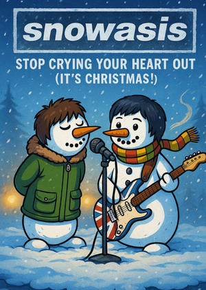 Snowasis Christmas Card