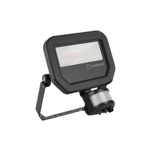 Ledvance 3rd Generation LED Floodlight 10W Black 3000K | Warm White  | PIR Sensor