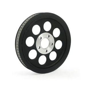 DOSS Reproduction OEM Style 70 Tooth Wheel Pulley 1-1/2 Inch Belt in Black Finish For 2000-2003 FLT Touring Models (15-085)