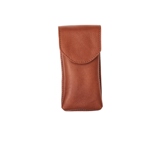 Handmade Soft Leather Glasses Sunglasses Case - Tan