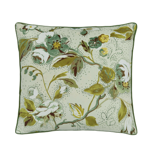 Craven Street Floral Cushion 50cm x 50cm, Sage