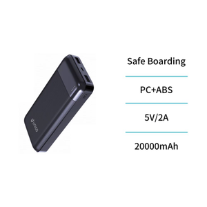 Power Bank 20000mAh with 2 USB ports - Type-C and M