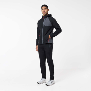 Cyclone Contrast Tracksuit | Black/Graphite/Red