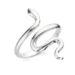 Signature Silver Snake Ring