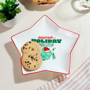 Dish & Dash Christmas Naughty ‘Sending Holiday F*cks’ Star Plate