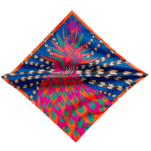 The Enchanter Deep Blue - The Large Wool Square / Design In France (one size)