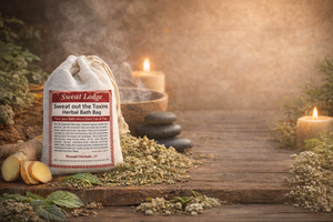 The Sweat Lodge Herbal Bath Bag | Detox Bath Soak - Three Pack