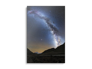The Milky Way Shines Above Mount Everest In Tibet, China