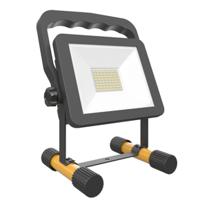 Projecteur de chantier rechargeable LED - 30W - 100lm/W - 7200mAh Batterie - 6500K - IP54 - 3000 Lumen
