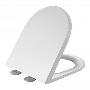 K-VIT Superslim D Shaped Toilet Seat & Cover Soft Close White