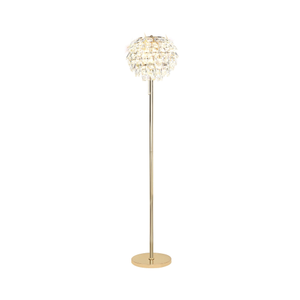 IL32837 Coniston Floor Lamp 3 Light E14 French Gold/Crystal