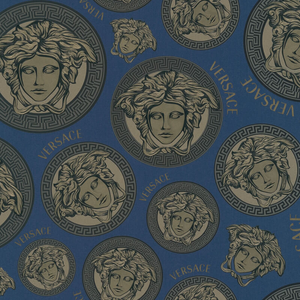 Versace Medusa Amplified Dark Blue Wallpaper - 386113