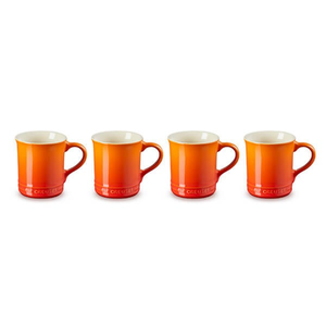 Le Creuset Volcanic Stoneware Set of 4 400ml Seattle Mugs
