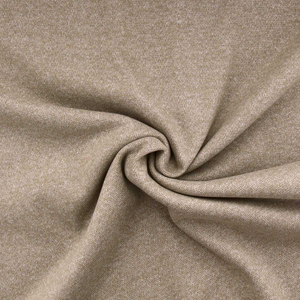 Tissu manteau lainage chevrons - Moka