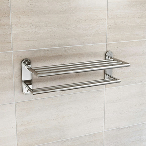 Accents Options Contemporary Towel Shelf - Chrome