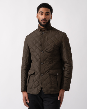 Barbour Lutz Mens Quilted Jacket - Olive