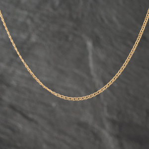 Pre-Owned 9ct Yellow Gold Double 18 Inch Curb Chain 41011154