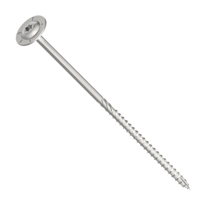 Pro-Struct Flange Wafer Head Wood Screws 6.0 x 140mm Torx Zinc Plated Box of 50
