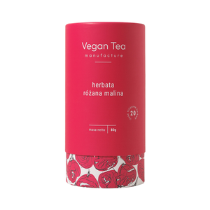 Vegan Tea - herbata biała sypana Różana Malina 80 g