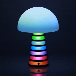 Watt's On Mushroom Lamp with Coloured RGB Base