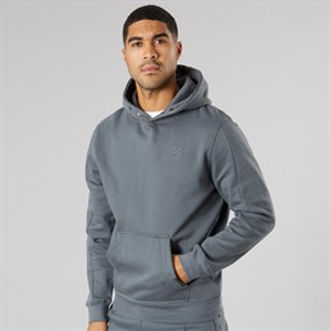 Duck and Cover Mens Chattamere Hoodie Petrol Blue
