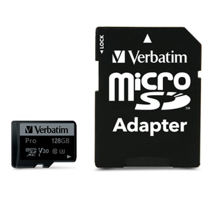 MEMÓRIA MICRO-SD VERBATIM 128GB PRO