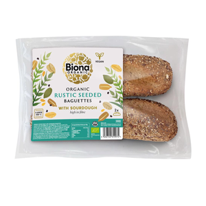 Organic Rustic Seeded Sourdough Baguette (Biona) 300g