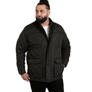 D555 Mens Harborough Big & Tall Padded Jacket - 5XL / Black