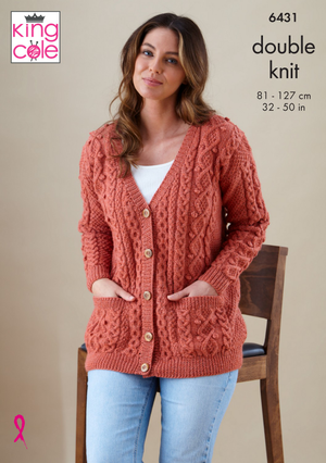 Cardigan and Waistcoat in King Cole Merino Blend DK (6431)