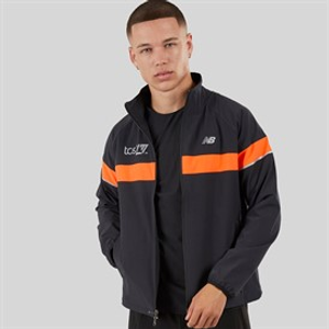 New Balance Mens London Edition Marathon Running Jacket Black
