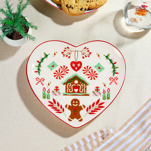 Dish & Dash Christmas 'Nice' Heart Plate