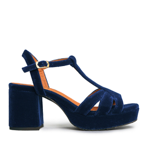 Charlie WIDE Velvet Duck Blue - 38 (UK5)