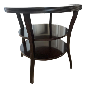 Barbara Barry for Baker Furniture Dark Mahogany Three Tier Side/Entry Table