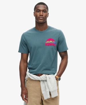 T-shirt con grafica Great Outdoor sul petto