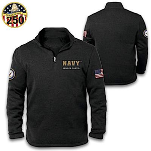 U.S. Navy Fleece Men's Pullover Size Large (42-44)