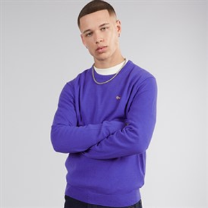 Napapijri Mens Damavand Wool Crew Neck Knit Royal Blue